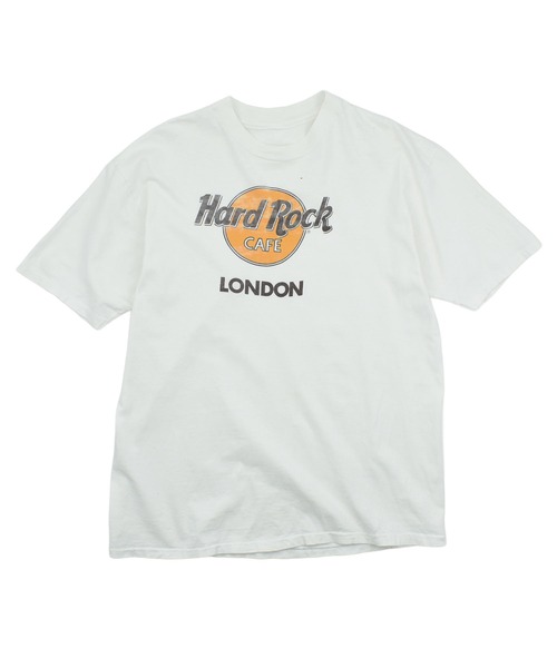 VINTAGE(ヴィンテージ)の「【USED】90’s HARD ROCK CAFE 企業ロゴ Tシャツ(Tシャツ/カットソー・メンズ・ホワイト・LARGE)」の1枚目の写真