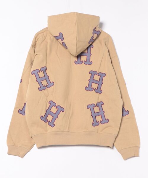 SETUP7(セットアップセブン)の「【HUF】H APPLIQUE HOODIE FL00214(パーカー・メンズ・オートミール/グレー・S/XL/L/M)」の3枚目の写真