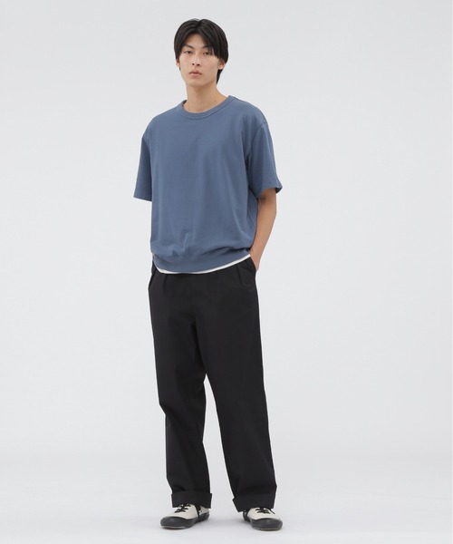 美品　MHL　DRY　LOOPBACK　JERSEY　スタンドカラー　ブルゾン RECYCLED DENIM LOOPBACK JERSEY TOP | MARGARET HOWELL