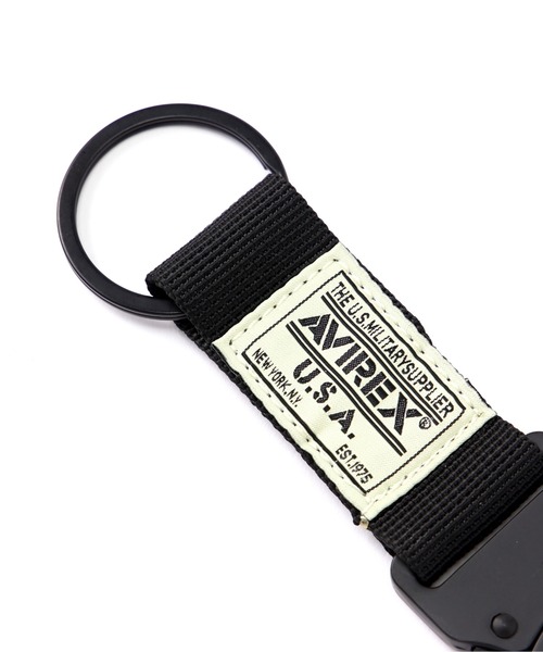 AVIREX(アヴィレックス)の「FLIGHT NYLON "KEY HOLDER" / キーホルダー / AVIREX / アヴィレックス(キーホルダー・メンズ・ブラック/セージグリーン・FREE)」の5枚目の写真