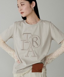 【LARUTA】厚盛りロゴ刺繍T