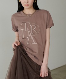 【LARUTA】厚盛りロゴ刺繍T