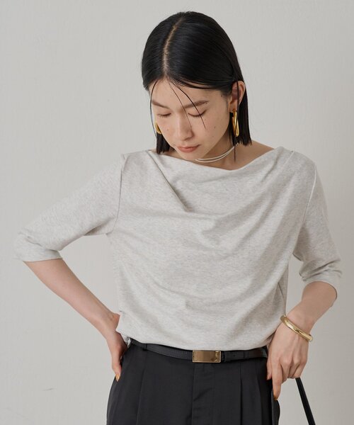 tシャツ ウエストドレープカットソー レディース Loungedress tシャツ ドレープカットソー レディース : ZOZOTOWN