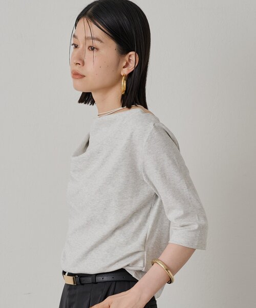 新品　ラウンジドレス　トップス ドレープカットソー（Tシャツ/カットソー）｜LOUNGEDRESS