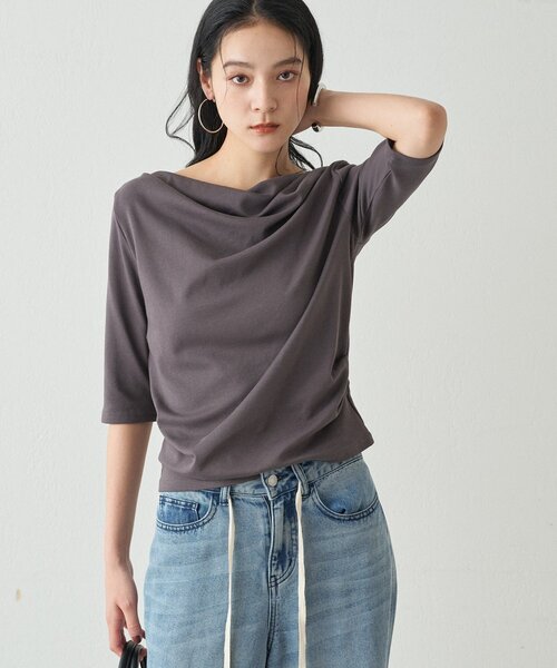 ドレープカットソー（Tシャツ/カットソー）｜LOUNGEDRESS