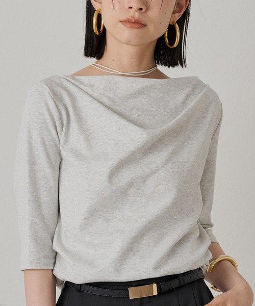 新品　Loungedress バックロゴシャツブルゾン　ホワイト　ラウンジドレス パル PAL 【Loungedress】バックロゴシャツブルゾン （offwhite