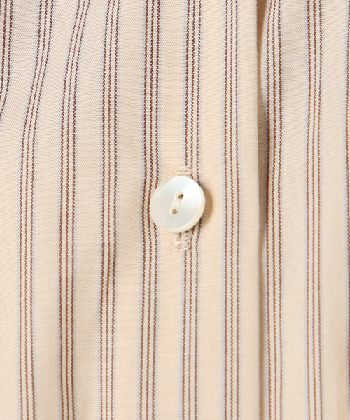 美品　イエナ　IENA ストライプ　フリルカラー　シャツ　ブラウス　Ｆ　ブルー系 一部WEB・店舗限定カラーあり》タイプライターフリルカラー