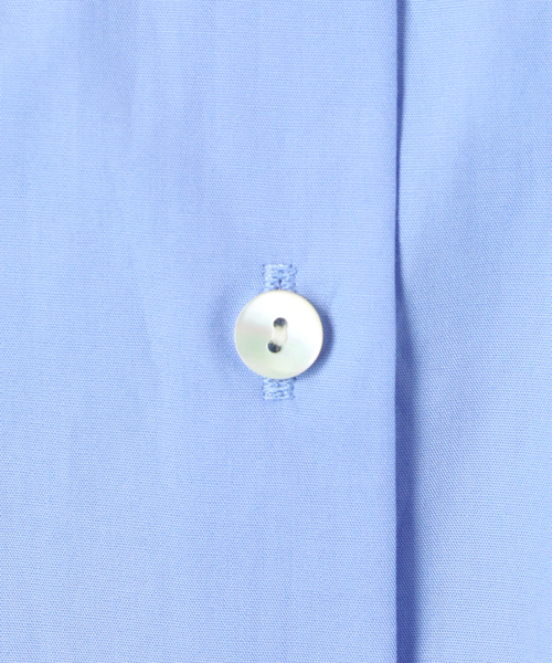 美品　イエナ　IENA ストライプ　フリルカラー　シャツ　ブラウス　Ｆ　ブルー系 美品 イエナ IENA ストライプ フリルカラー シャツ ブラウス F