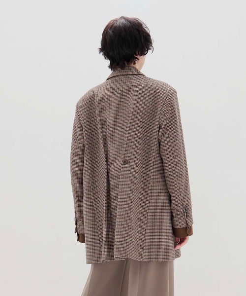 venit(ヴェニット)の「VENIT / CHECK WIDE JACKET(チェックワイドジャケット VEV-5530-B)(テーラードジャケット・レディース・ベージュ・38)」の3枚目の写真