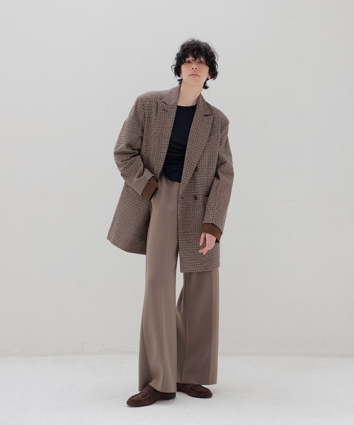 venit(ヴェニット)の「VENIT / CHECK WIDE JACKET(チェックワイドジャケット VEV-5530-B)(テーラードジャケット・レディース・ベージュ・38)」の12枚目の写真