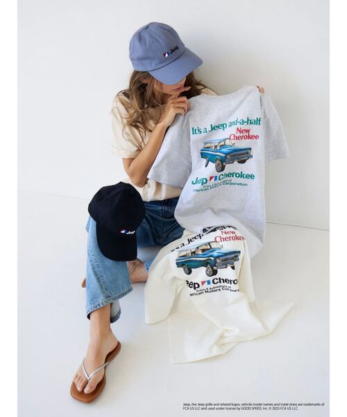 Ungrid（アングリッド）の「JeepロゴTee（Tシャツ/カットソー・レディース・ライトグレー/ベージュ/オフホワイト・FREE）」の22枚目の写真