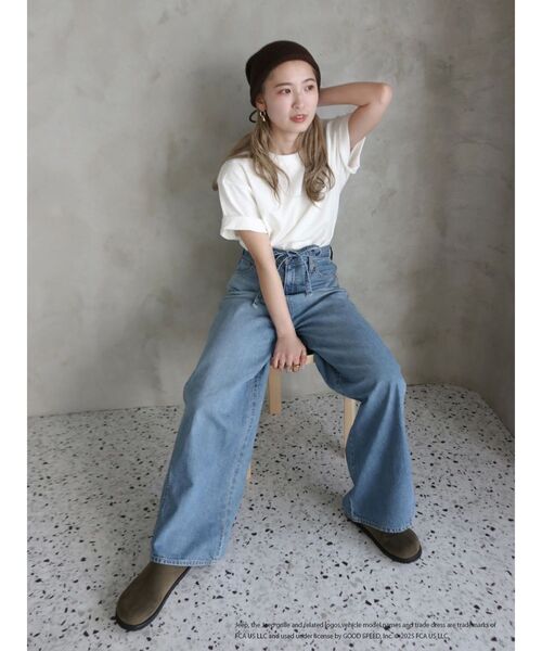 Ungrid（アングリッド）の「JeepロゴTee（Tシャツ/カットソー・レディース・ライトグレー/ベージュ/オフホワイト・FREE）」の18枚目の写真