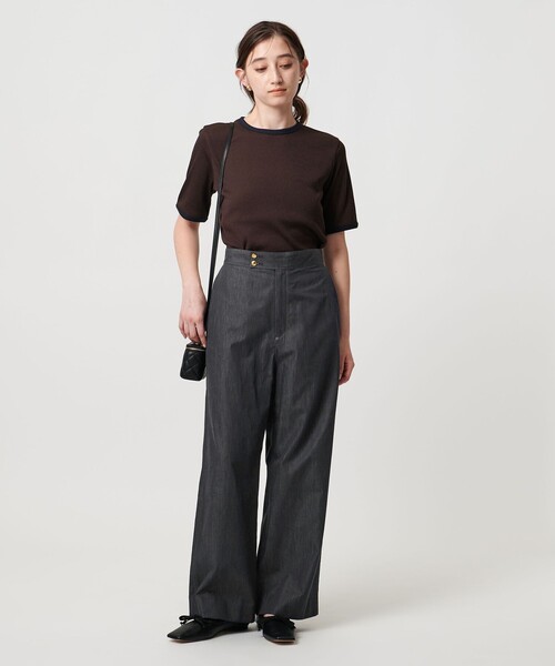 H BEAUTY&YOUTH UNITED ARROWS デニムワイドパンツ　黒 H BEAUTY&YOUTH UNITED ARROWS（エイチビューティーアンドユース