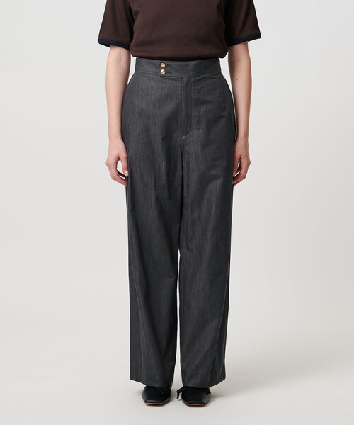 UNITED ARROWS（ユナイテッドアローズ）の「コットン デニムライク ワイドパンツ（その他パンツ・レディース・ネイビー・38/36/40）」の9枚目の写真