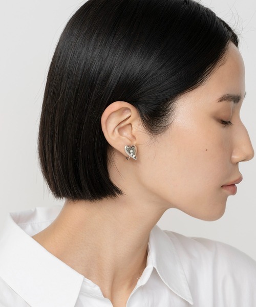 LAPUIS（ラピュイ）の「LAPUIS(ラピュイ) Garden Heart earrings（イヤリング・レディース・ゴールド/シルバー・FREE）」の19枚目の写真