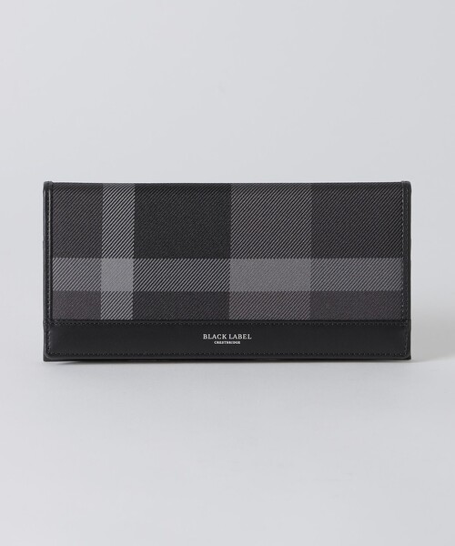 BLACK LABEL CRESTBRIDGE(ブラックレーベル・クレストブリッジ)の「トーナルクレストブリッジチェックロングウォレット(財布・メンズ・ブラック・FREE)」の6枚目の写真