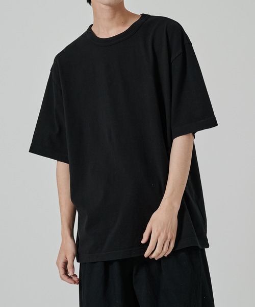 blurhms（ブラームス）の「【blurhms】Co/Silk Nep Plain Tee（Tシャツ/カットソー・メンズ・アイボリー/ブラック/ピンク・2/3）」の3枚目の写真