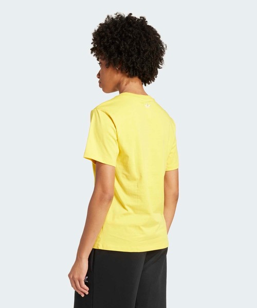 adidas（アディダス）の「レトロ サイクロン レギュラー 半袖Tシャツ　/ アディダスオリジナルス adidas Originals（Tシャツ/カットソー・レディース・イエロー・XX-LARGE/X-LARGE/LARGE/MEDIUM/SMALL/3XL/X-SMALL）」の2枚目の写真