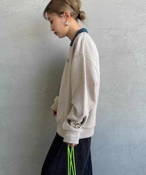 FRED PERRY/フレッドペリー] ハーフジップ ポロカラー