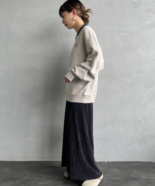 FRED PERRY/フレッドペリー] ハーフジップ ポロカラー スウェット