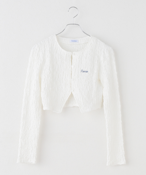 PISCESS/パイシス Slim Fit Linkle Cardigan