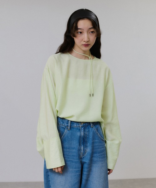 アダムエロペ（ADAM ET ROPE’）/リネン2WAYブラウス セール】リネン2WAYブラウス（シャツ/ブラウス）｜ADAM ET ROPE