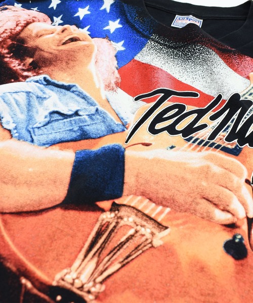 LABORATORY R(ラボラトリーアール)の「【USED】90’s All Sports “TED NUGENT” AOP バンド Tシャツ(Tシャツ/カットソー・メンズ・ブラック・LARGE)」の4枚目の写真