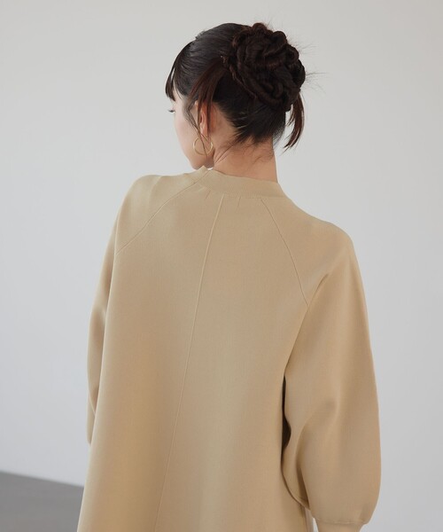 EMMEL REFINES＞EM クルーネック Aライン ミニワンピース（ワンピース