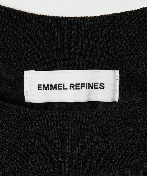 EMMEL REFINES(エメルリファインズ)の「<EMMEL REFINES>EM クルーネック Aライン ミニワンピース(ワンピース・レディース・ブラック/ベージュ・FREE)」の17枚目の写真