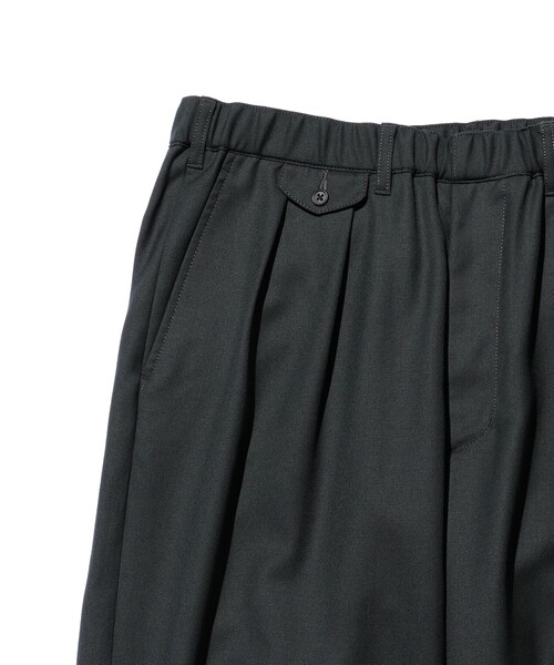 BEAMS PLUS（ビームスプラス）の「ウール ツイル 2プリーツ リラックス トラウザーズ（その他パンツ・メンズ・チャコールグレー/カーキ/ネイビー・SMALL/X-LARGE/LARGE/MEDIUM）」の5枚目の写真