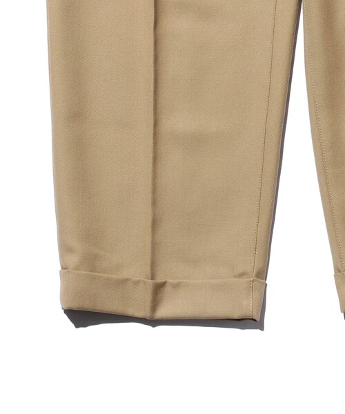 BEAMS PLUS（ビームスプラス）の「ウール ツイル 2プリーツ リラックス トラウザーズ（その他パンツ・メンズ・チャコールグレー/カーキ/ネイビー・SMALL/X-LARGE/LARGE/MEDIUM）」の18枚目の写真