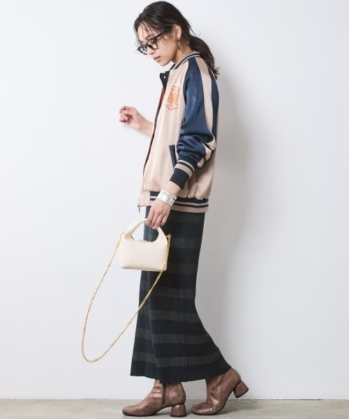 CHIC STYLE(シックスタイル)の「ポロニットマキシワンピース<大きいサイズ有>シックスタイル(ワンピース・レディース・グレー系/モカ・LL/M/5L/4L/3L/L)」の18枚目の写真