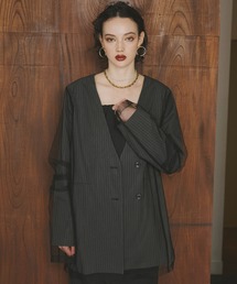 ANDRESD | ノーカラージャケット(ノーカラージャケット)