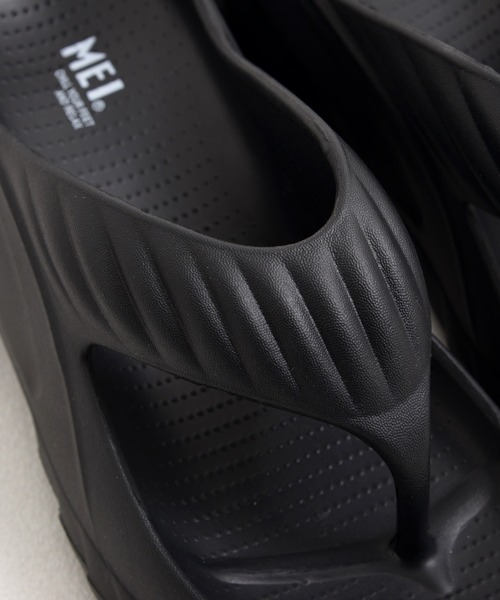 MEI（メイ）の「【MEI メイ】TONG SANDAL ウェーブ トングサンダル 軽量 厚底 EVAソール / Lady’s（サンダル・レディース・アイボリー/ブラック・S/M/L）」の12枚目の写真