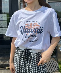 HAWAII BEACH プリントTシャツ 夏服