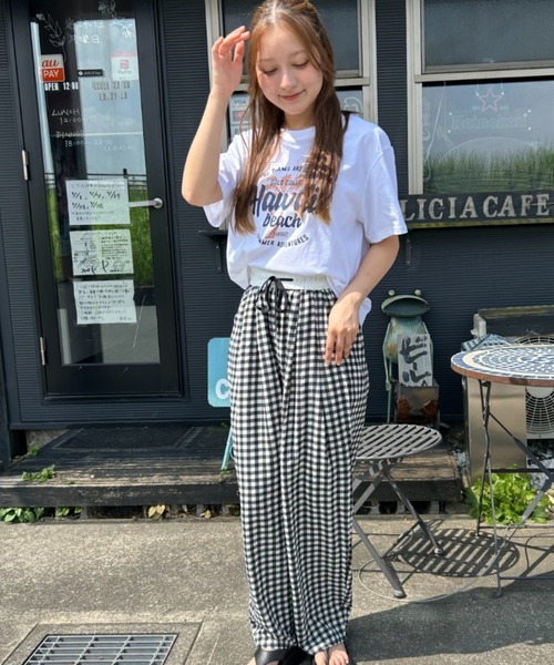 Loco Ocean(ロコオーシャン)の「HAWAII BEACH プリントTシャツ 夏服(Tシャツ/カットソー・レディース・ホワイト・L/M)」の8枚目の写真
