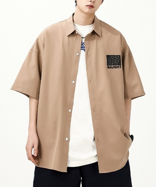 SBG(エスビー)の「SBG オーバーサイズシャツ(シャツ/ブラウス・メンズ・ベージュ/ホワイト/ネイビー・X-LARGE/LARGE/MEDIUM)」の7枚目の写真