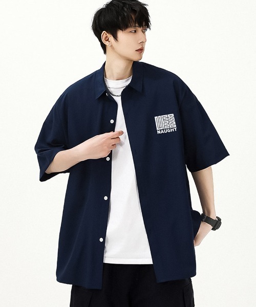 SBG(エスビー)の「SBG オーバーサイズシャツ(シャツ/ブラウス・メンズ・ベージュ/ホワイト/ネイビー・X-LARGE/LARGE/MEDIUM)」の8枚目の写真