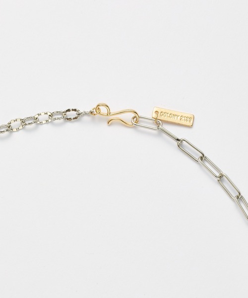COLONY 2139（コロニートゥーワンスリーナイン）の「MIXチェーンネックレス（ネックレス・レディース・シルバー/シルバー×ゴールド・FREE）」の18枚目の写真
