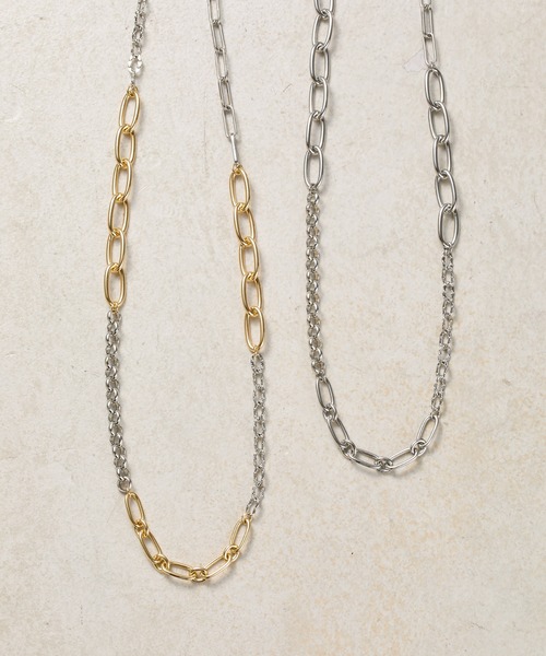 COLONY 2139（コロニートゥーワンスリーナイン）の「MIXチェーンネックレス（ネックレス・レディース・シルバー/シルバー×ゴールド・FREE）」の3枚目の写真