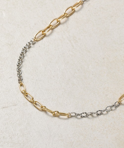 COLONY 2139（コロニートゥーワンスリーナイン）の「MIXチェーンネックレス（ネックレス・レディース・シルバー/シルバー×ゴールド・FREE）」の11枚目の写真