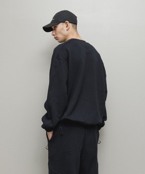 BAL（バル）の「BAL / BIKE ATHLETIC LOOP WHEEL COTTON CREW（スウェット・メンズ・アッシュグレー/ブラック/その他・3/2/1）」の4枚目の写真