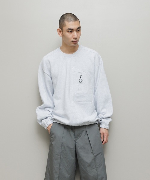 BAL（バル）の「BAL / BIKE ATHLETIC LOOP WHEEL COTTON CREW（スウェット・メンズ・アッシュグレー/ブラック/その他・3/2/1）」の5枚目の写真