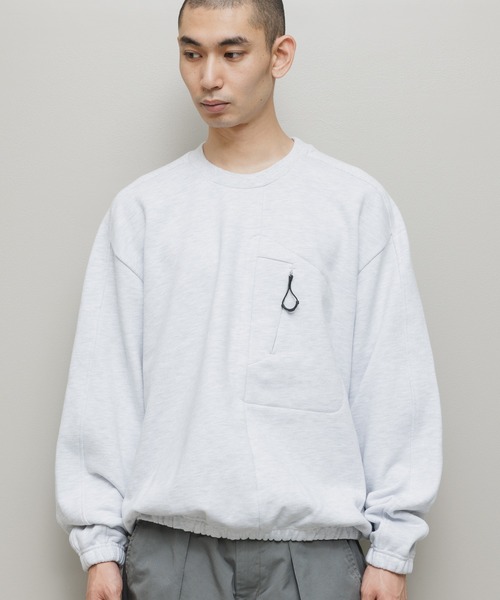 BAL（バル）の「BAL / BIKE ATHLETIC LOOP WHEEL COTTON CREW（スウェット・メンズ・アッシュグレー/ブラック/その他・3/2/1）」の6枚目の写真