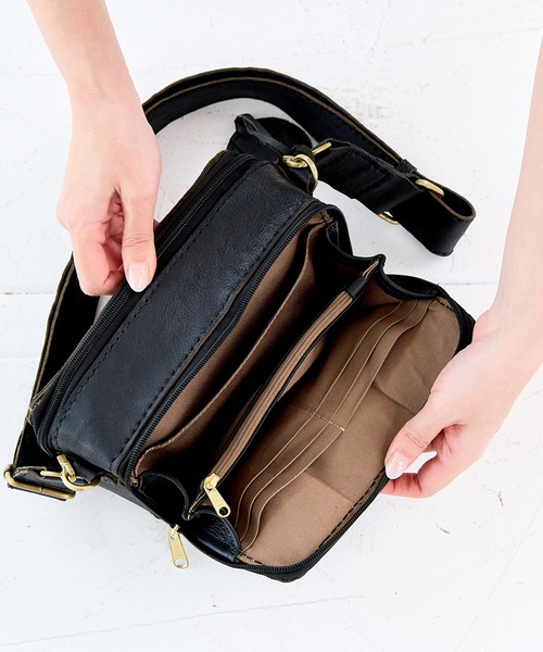 お財布ショルダーバッグ ショルダーバッグ レディース 本革 財布 旅行
