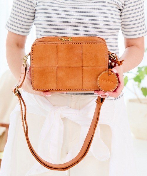 zucchero（ズッケロ）の「お財布ショルダーバッグ ショルダーバッグ レディース 本革 財布 旅行バッグ 40091（ショルダーバッグ・レディース・ブラック/ブラウン・FREE）」の11枚目の写真