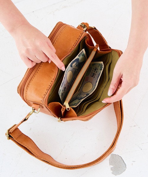 お財布ショルダーバッグ ショルダーバッグ レディース 本革 財布 旅行