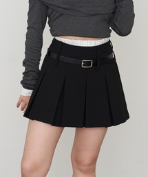 RAY CASSIN | ベルト付レイヤードプリーツスカパン(スカート)