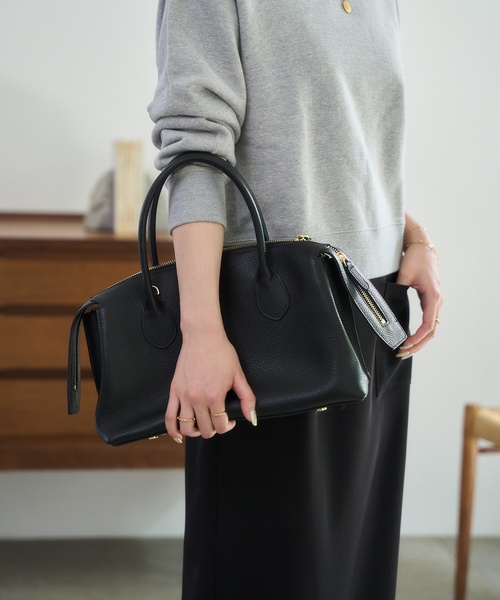 story.（ストーリー）の「Story./ストーリー レザーボストン（ボストンバッグ・レディース・ブラウン/ブラック・FREE）」の6枚目の写真