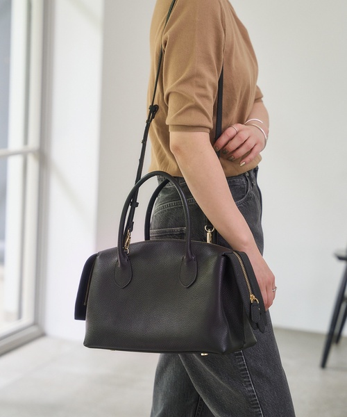 story.（ストーリー）の「Story./ストーリー レザーボストン（ボストンバッグ・レディース・ブラウン/ブラック・FREE）」の10枚目の写真